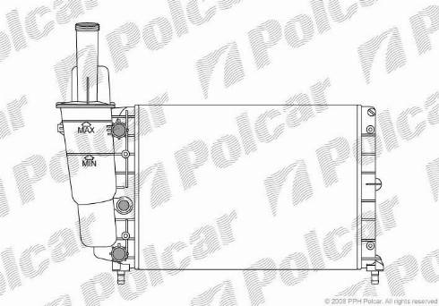 Polcar 301708-1 - Radiatore, Raffreddamento motore autozon.pro