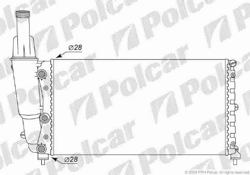 Polcar 3017083X - Radiatore, Raffreddamento motore autozon.pro