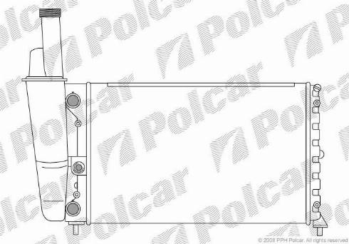 Polcar 301708-2 - Radiatore, Raffreddamento motore autozon.pro