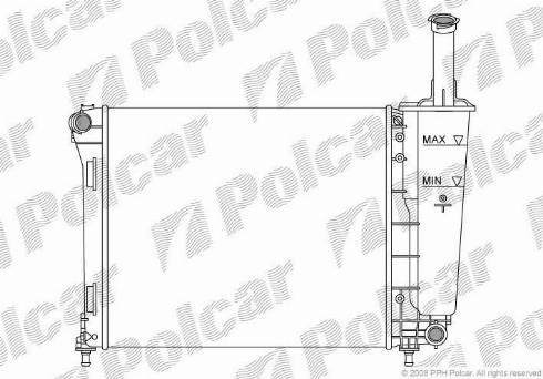 Polcar 3035081X - Radiatore, Raffreddamento motore autozon.pro