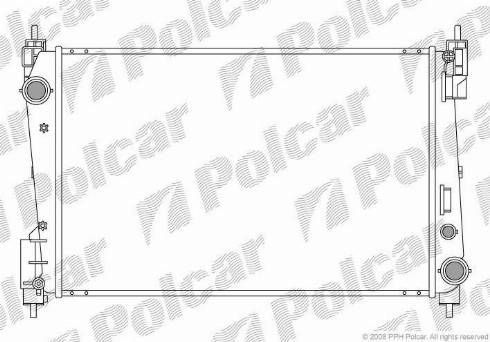 Polcar 3024081X - Radiatore, Raffreddamento motore autozon.pro