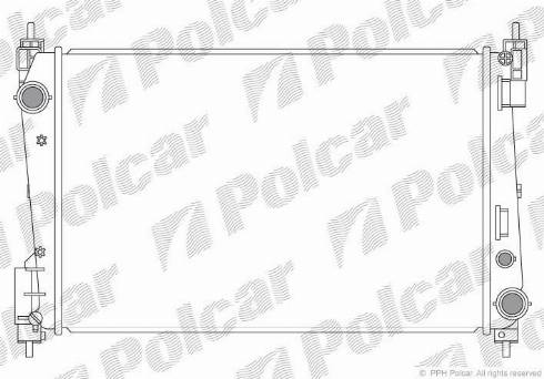 Polcar 302408-1 - Radiatore, Raffreddamento motore autozon.pro