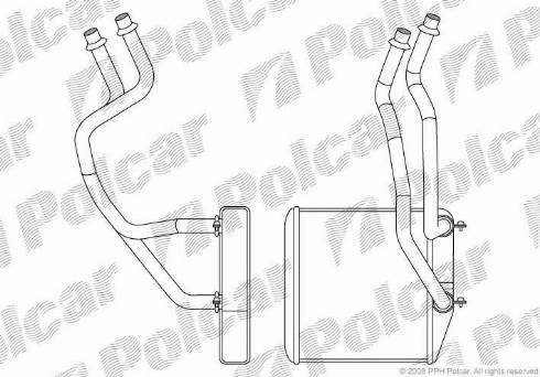 Polcar 3024N81X - Scambiatore calore, Riscaldamento abitacolo autozon.pro