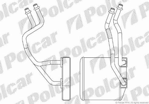 Polcar 3024N8-1 - Scambiatore calore, Riscaldamento abitacolo autozon.pro