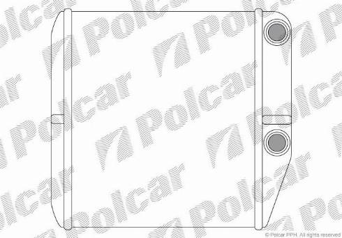 Polcar 3024N8-2 - Scambiatore calore, Riscaldamento abitacolo autozon.pro