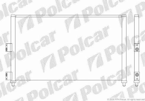 Polcar 3023K8C3 - Condensatore, Climatizzatore autozon.pro