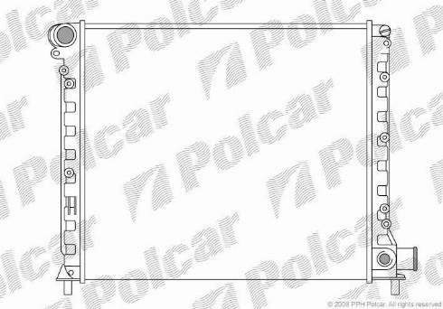 Polcar 3027082X - Radiatore, Raffreddamento motore autozon.pro