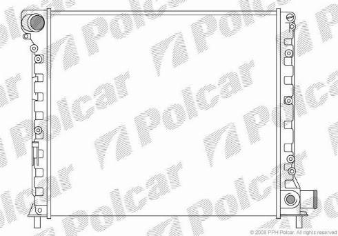 Polcar 3027087X - Radiatore, Raffreddamento motore autozon.pro