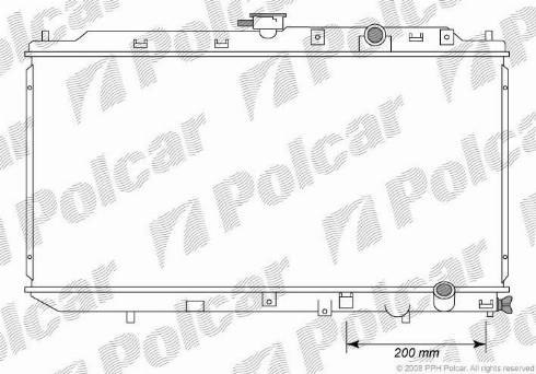 Polcar 3805084K - Radiatore, Raffreddamento motore autozon.pro