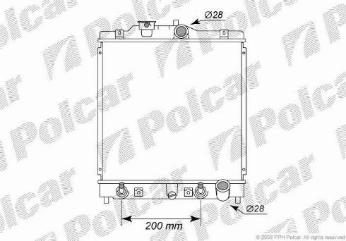 Polcar 380708-9 - Radiatore, Raffreddamento motore autozon.pro