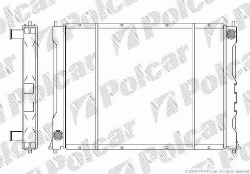 Polcar 381908-3 - Radiatore, Raffreddamento motore autozon.pro