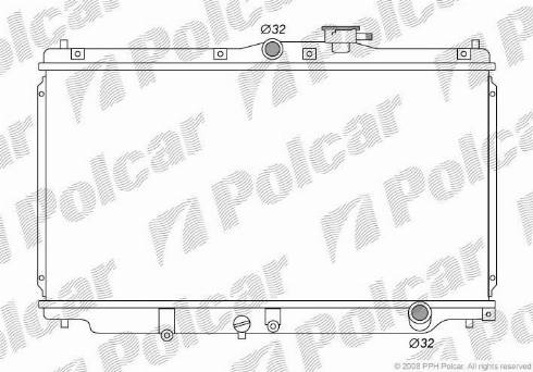 Polcar 381708-3 - Radiatore, Raffreddamento motore autozon.pro