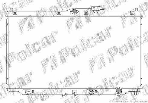 Polcar 381708-2 - Radiatore, Raffreddamento motore autozon.pro