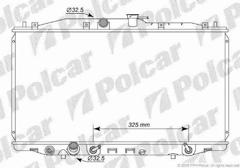 Polcar 3833083K - Radiatore, Raffreddamento motore autozon.pro