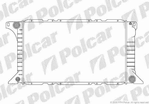 Polcar 324508-4 - Radiatore, Raffreddamento motore autozon.pro