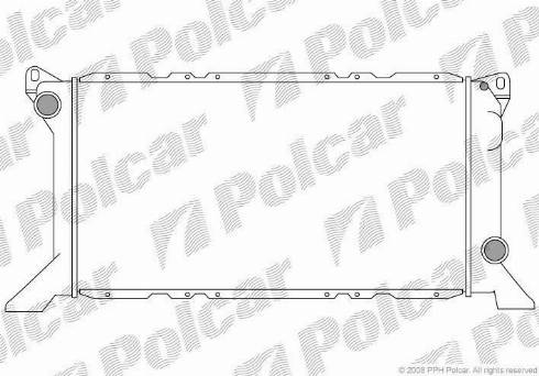 Polcar 324608-1 - Radiatore, Raffreddamento motore autozon.pro