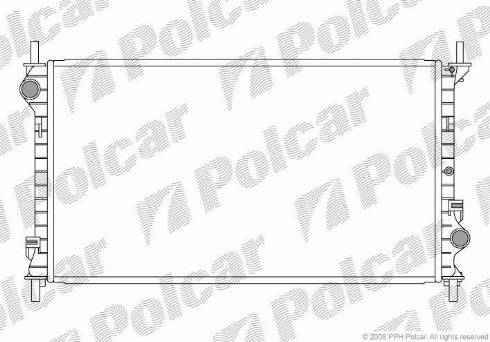 Polcar 325608-2 - Radiatore, Raffreddamento motore autozon.pro