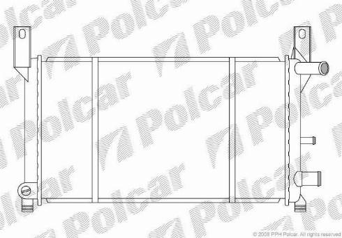 Polcar 320908-1 - Radiatore, Raffreddamento motore autozon.pro