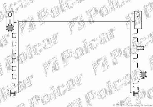 Polcar 320908-2 - Radiatore, Raffreddamento motore autozon.pro