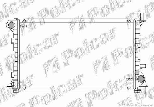 Polcar 320108-4 - Radiatore, Raffreddamento motore autozon.pro