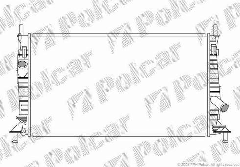 Polcar 320208-1 - Radiatore, Raffreddamento motore autozon.pro