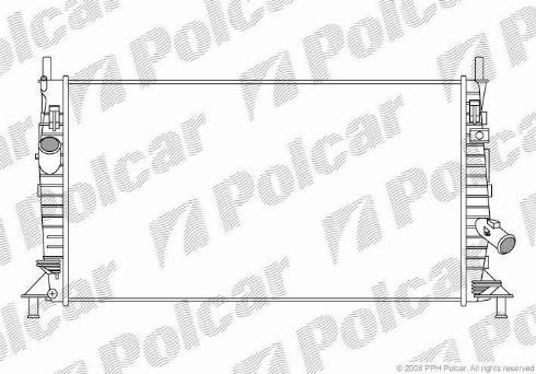 Polcar 320208-2 - Radiatore, Raffreddamento motore autozon.pro