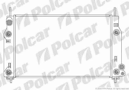 Polcar 321608-5 - Radiatore, Raffreddamento motore autozon.pro