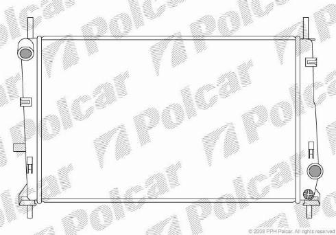 Polcar 321608-1 - Radiatore, Raffreddamento motore autozon.pro