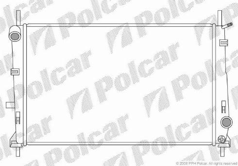 Polcar 321608-2 - Radiatore, Raffreddamento motore autozon.pro