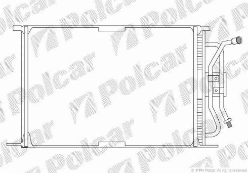 Polcar 3210K8A1 - Condensatore, Climatizzatore autozon.pro