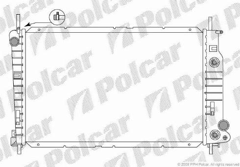 Polcar 321708-4 - Radiatore, Raffreddamento motore autozon.pro