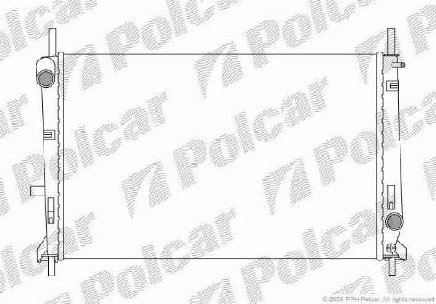 Polcar 321708-3 - Radiatore, Raffreddamento motore autozon.pro