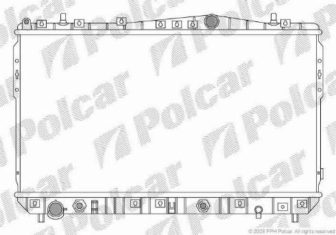 Polcar 2505082K - Radiatore, Raffreddamento motore autozon.pro