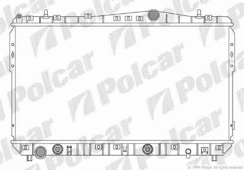 Polcar 250508-2 - Radiatore, Raffreddamento motore autozon.pro