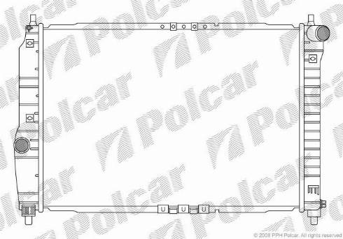 Polcar 2500083X - Radiatore, Raffreddamento motore autozon.pro