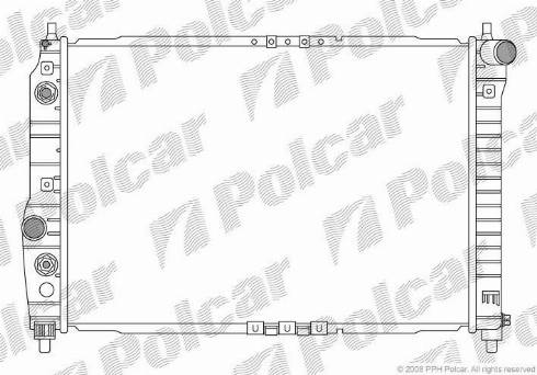 Polcar 2500082K - Radiatore, Raffreddamento motore autozon.pro