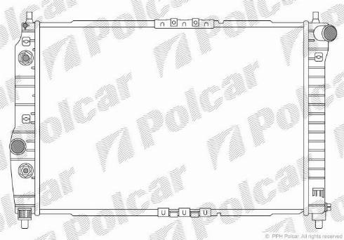 Polcar 250008-2 - Radiatore, Raffreddamento motore autozon.pro