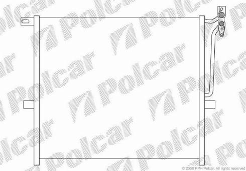 Polcar 2055K8C1 - Condensatore, Climatizzatore autozon.pro