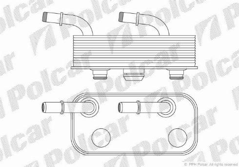 Polcar 2008L8-1 - Radiatore olio, Cambio automatico autozon.pro