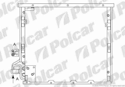 Polcar 2007K8B1 - Condensatore, Climatizzatore autozon.pro