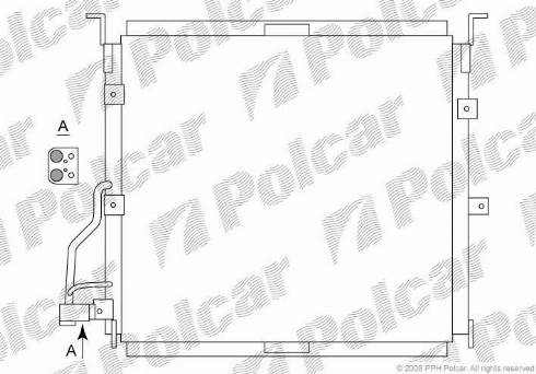 Polcar 2007K8C5 - Condensatore, Climatizzatore autozon.pro