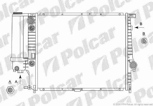 Polcar 201408-1 - Radiatore, Raffreddamento motore autozon.pro