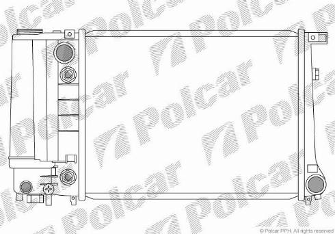 Polcar 2014082X - Radiatore, Raffreddamento motore autozon.pro