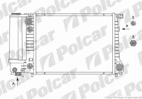 Polcar 201408-2 - Radiatore, Raffreddamento motore autozon.pro