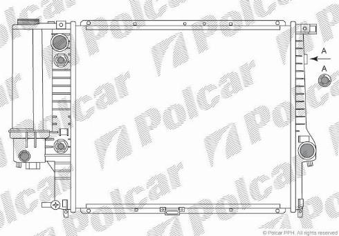 Polcar 201408A1 - Radiatore, Raffreddamento motore autozon.pro