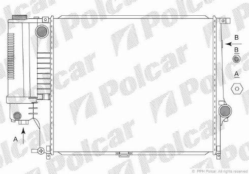 Polcar 2015082X - Radiatore, Raffreddamento motore autozon.pro