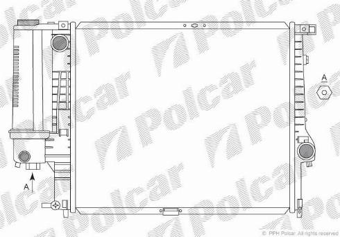 Polcar 201508-2 - Radiatore, Raffreddamento motore autozon.pro