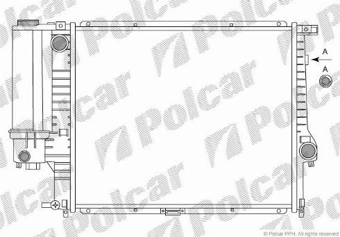 Polcar 201508A2 - Radiatore, Raffreddamento motore autozon.pro