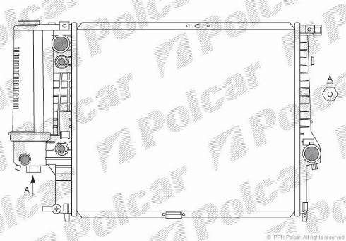 Polcar 201508 - Radiatore, Raffreddamento motore autozon.pro