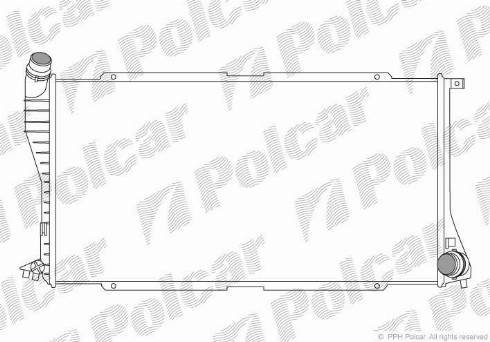 Polcar 2016085X - Radiatore, Raffreddamento motore autozon.pro